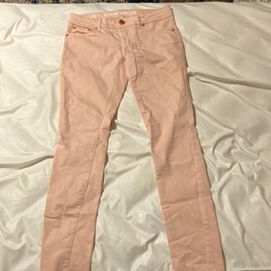 Rose gold pink skinny jeans, size 3, brand mossimo supply co.